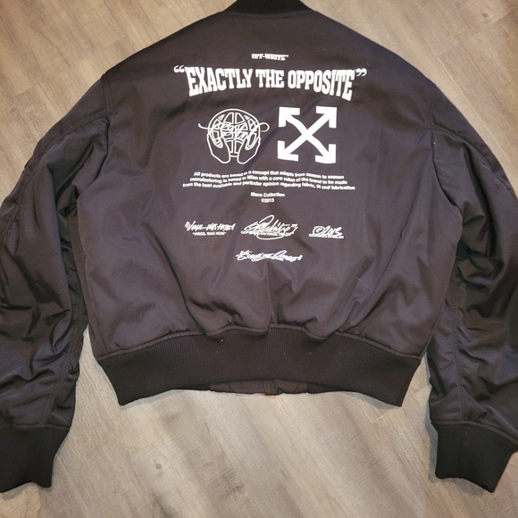 Off-White Exactly the Opposite Bomber Jacket - Picture 2 of 9